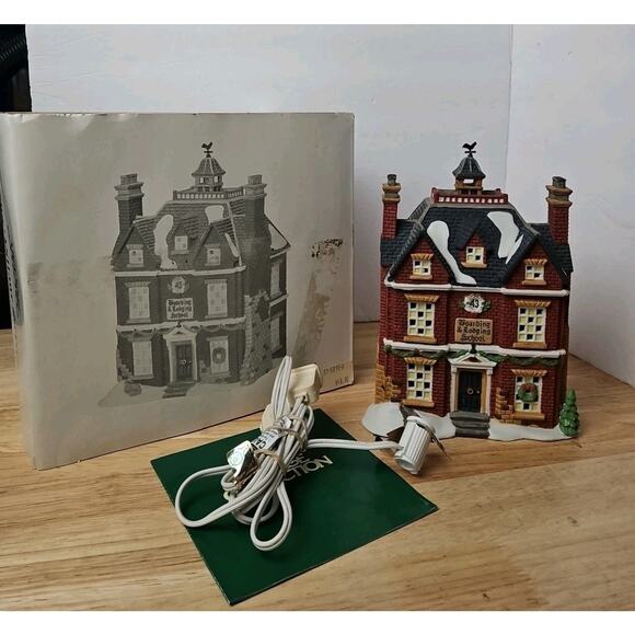 Department 56 Other - Dept 56 Boarding & Lodging School #5810-6 Dickens' Village Series WLite Orig Box